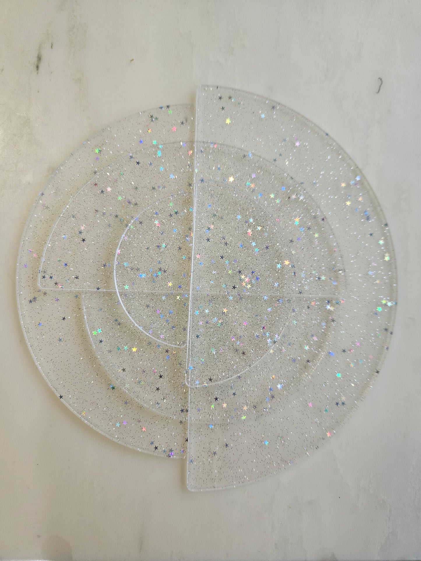 Glitter Acrylic 6-piece arch set