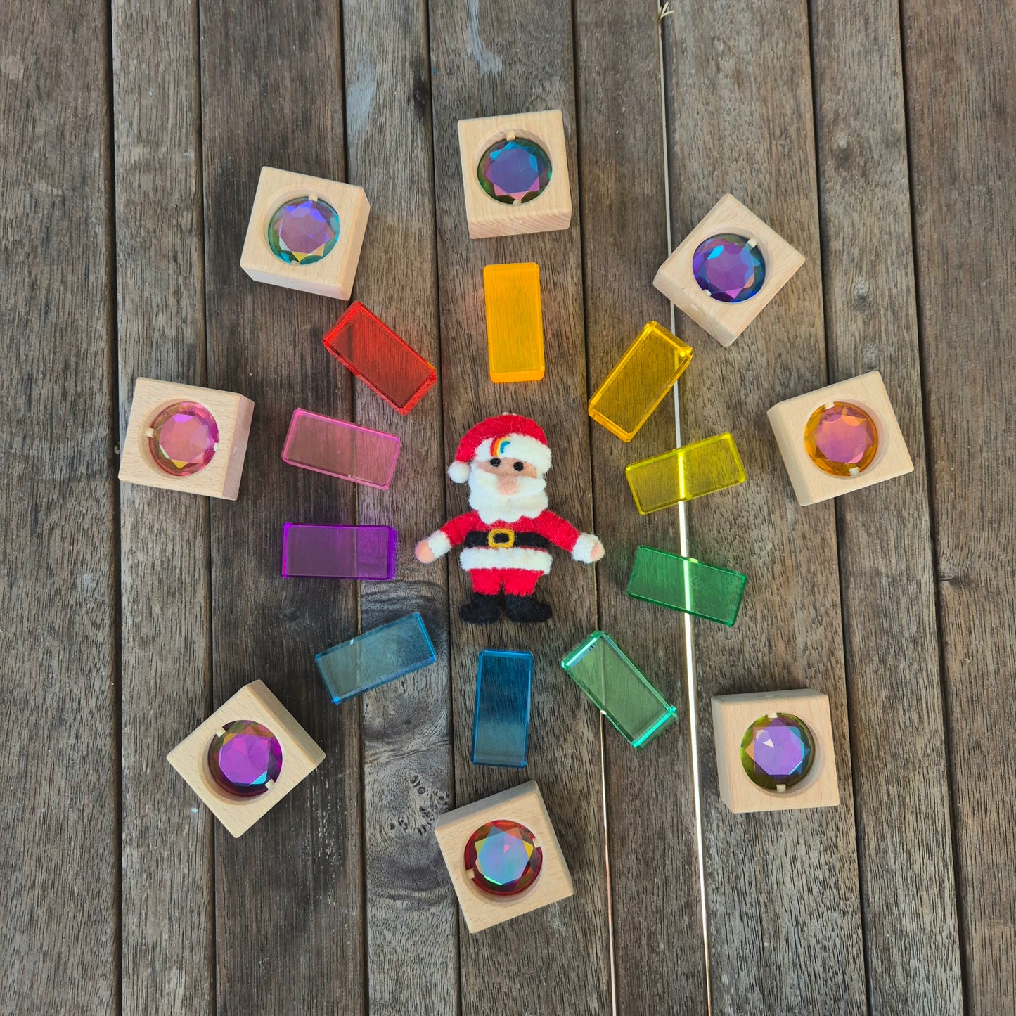 Deluxe Lucite and Gem Blocks 40 pcs set