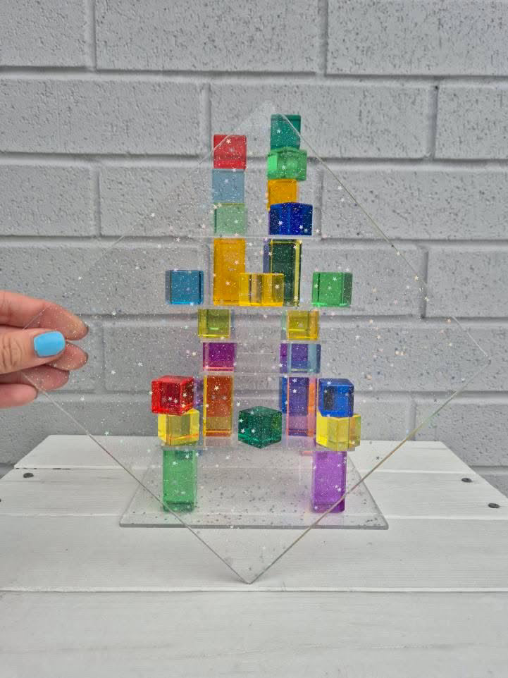 Glitter Acrylic Building Platforms