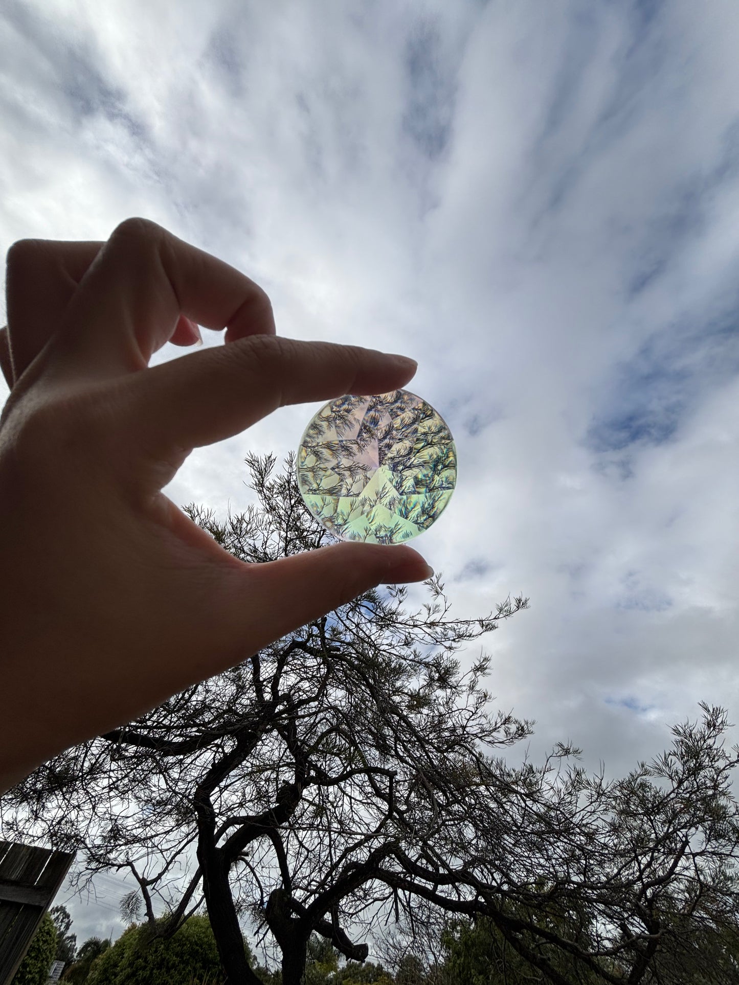 Clear Window Version - Jumbo Aurora Borealis Gems