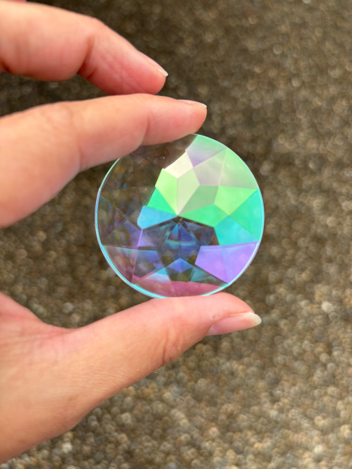 Clear Window Version - Jumbo Aurora Borealis Gems