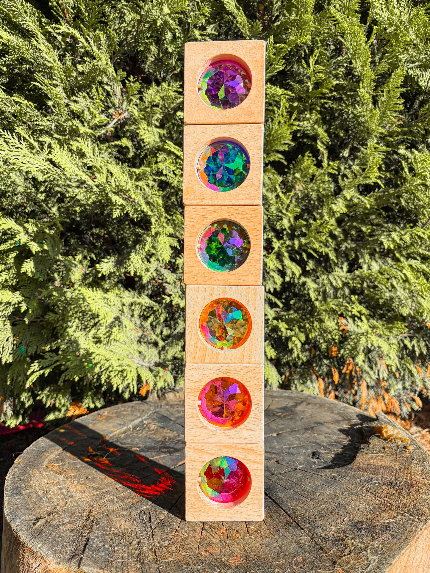 Jumbo Gem Blocks (Rainbow 6 pieces)
