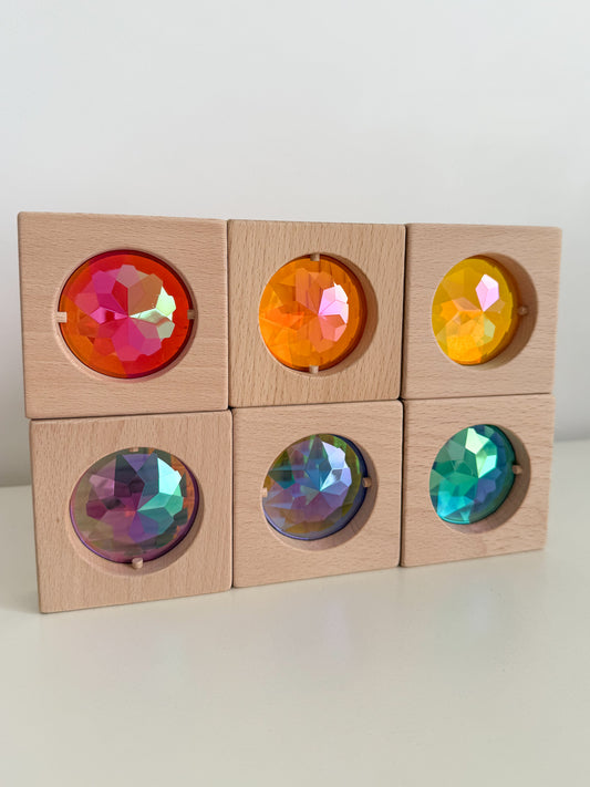 Jumbo Gem Blocks (Rainbow 6 pieces)