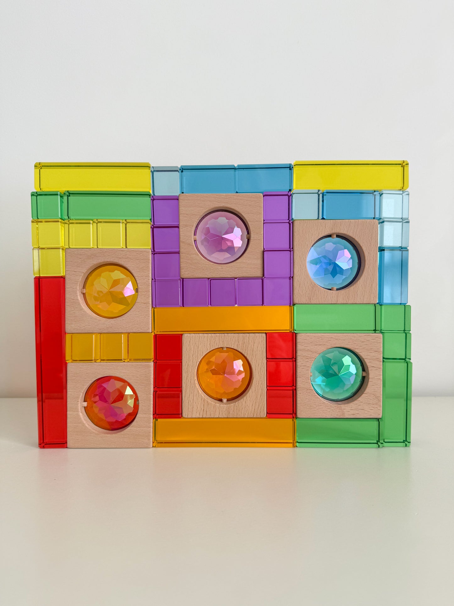 Jumbo Gem Blocks (Rainbow 6 pieces)