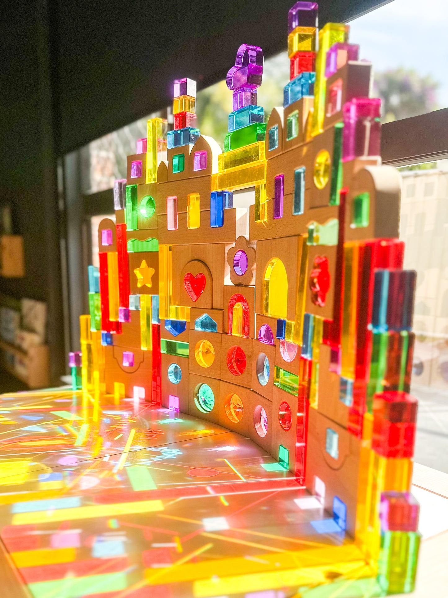 Jumbo Gem Blocks (Rainbow 6 pieces)