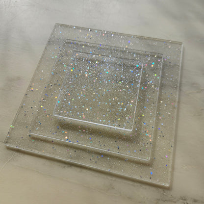 Glitter Acrylic Building Platforms (Square)