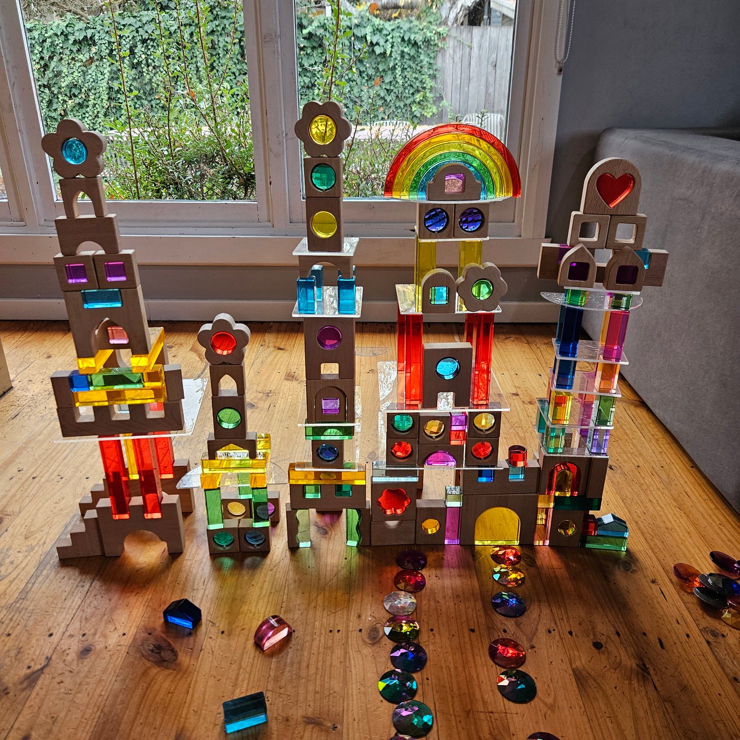 Glitter Acrylic Building Platforms (Rectangle)