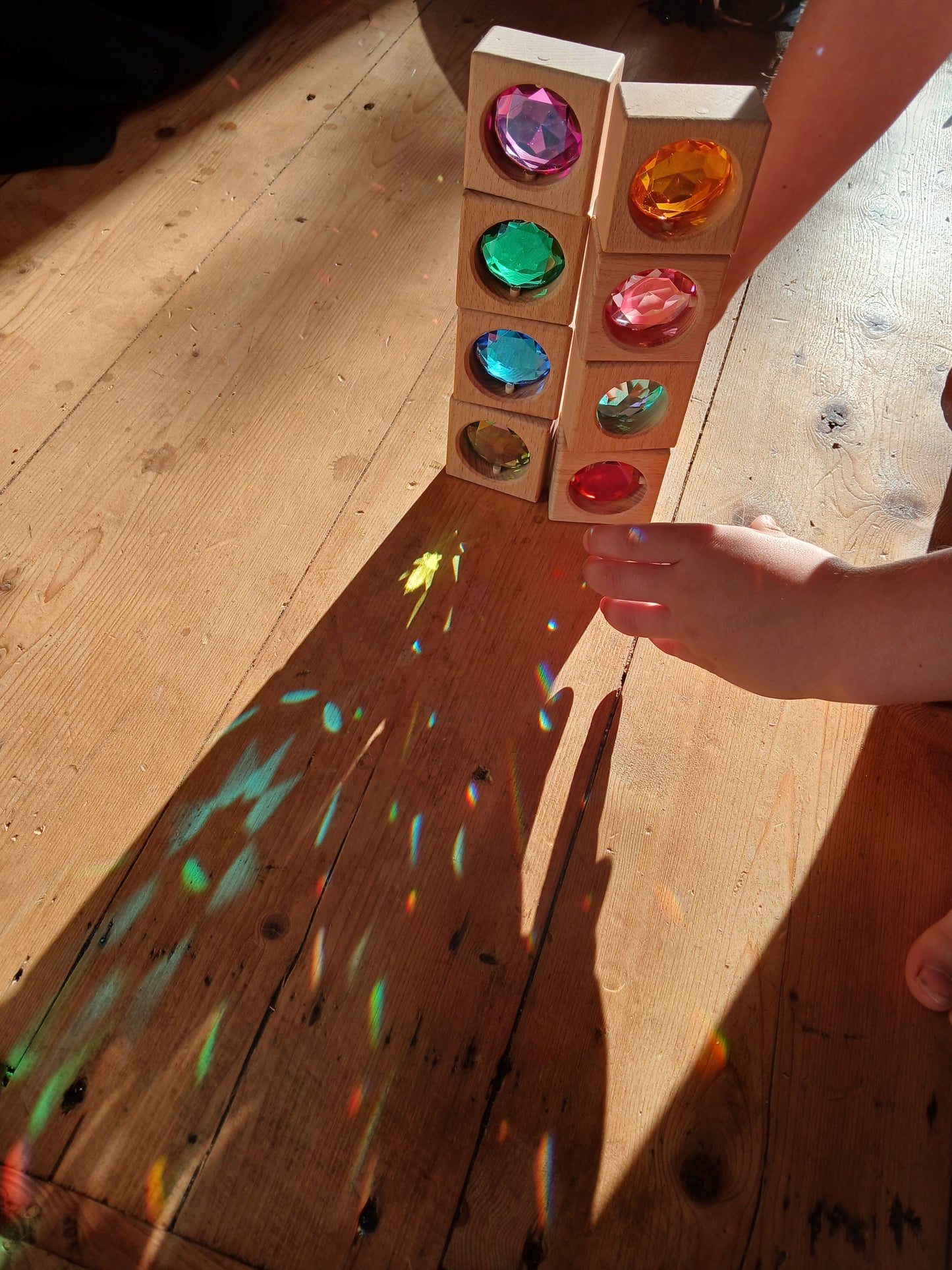 Rainbow Gem Blocks 8 pieces (loose pack)