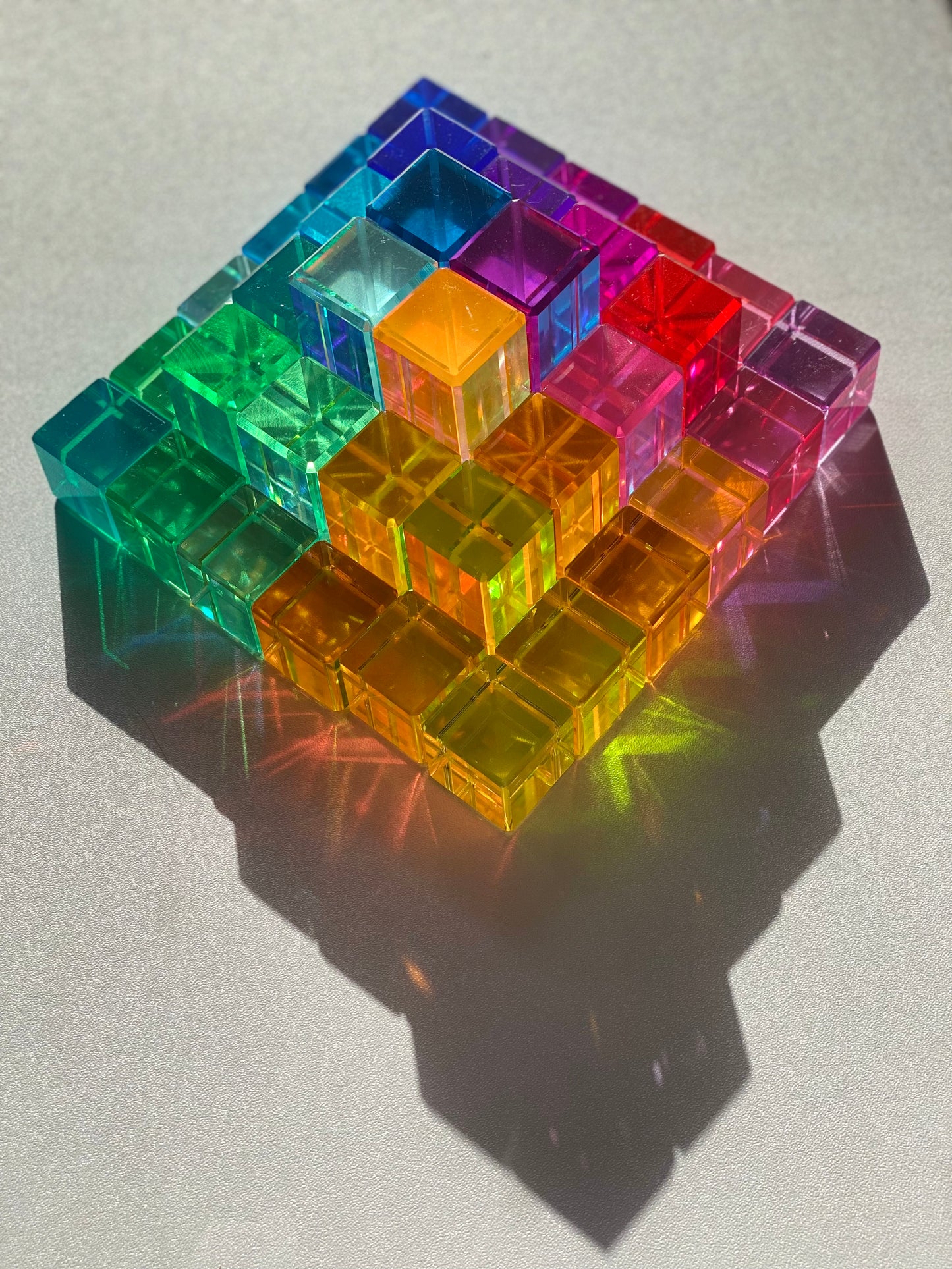 Lucite Rainbow Pyramid and H+H blocks Bundle