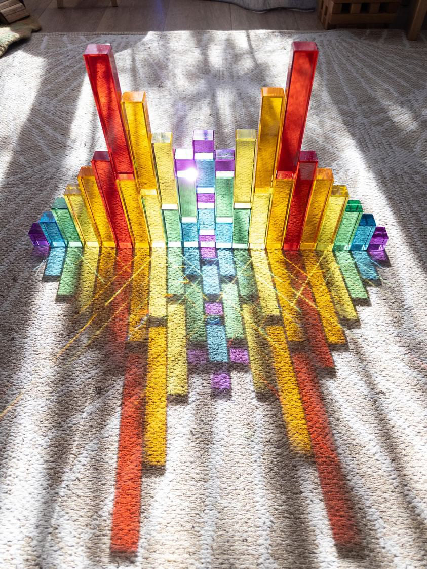 Exclusive Lucite Rainbow Stairs