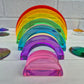 Bundle : Lucite Rainbow Stacking 7 pcs + Glitter Acrylic 6-piece arch set