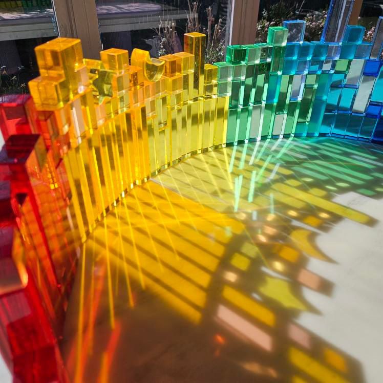 Exclusive Lucite Rainbow Stairs