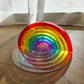 Bundle : Lucite Rainbow Stacking 7 pcs + Glitter Acrylic 6-piece arch set