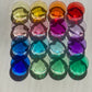 16 colours extra large transparent acrylic gems (3.6cm)