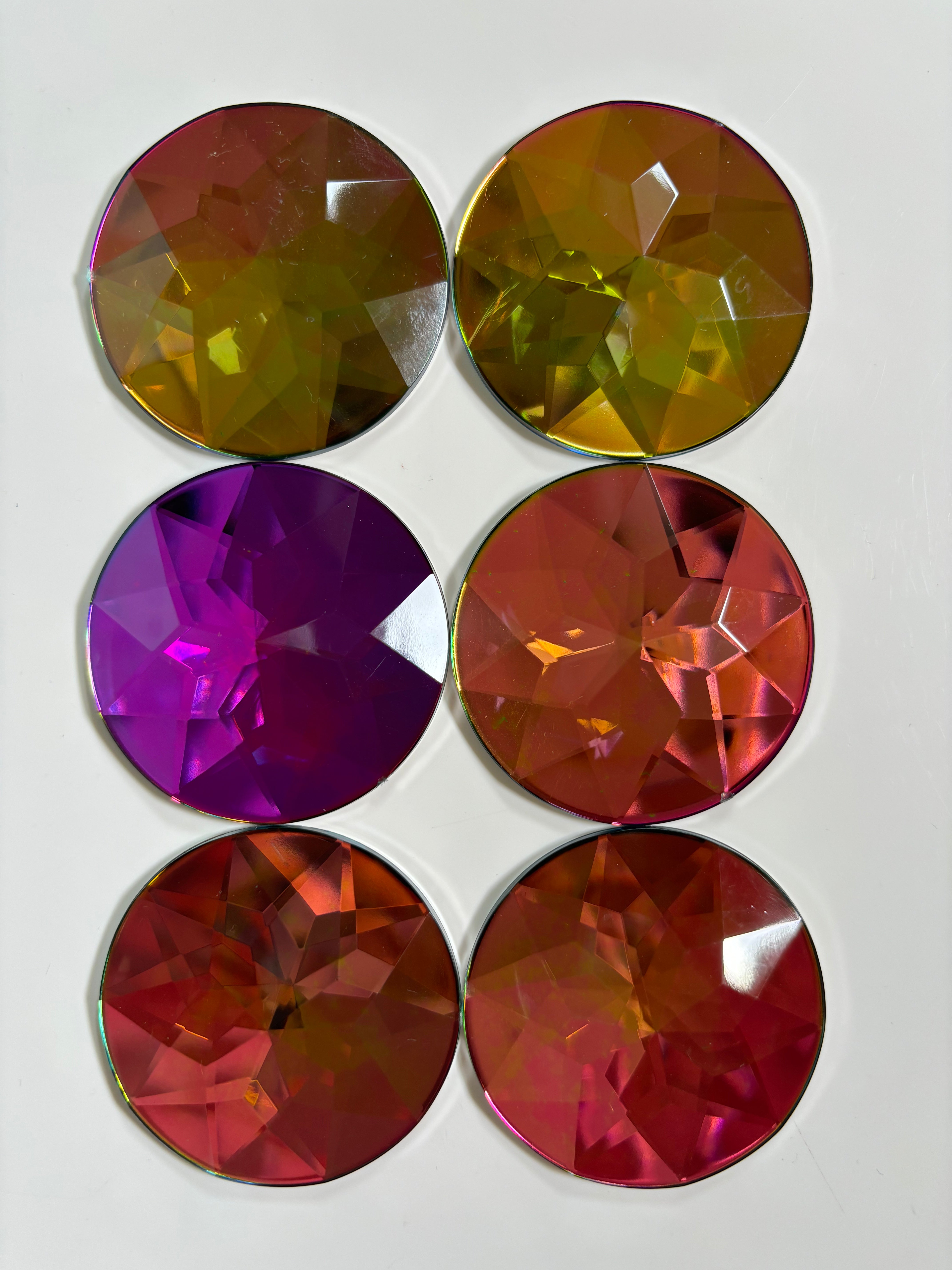 Foil-Backed Version - Jumbo Volcano Acrylic gems (Aurora Borealis) – My ...