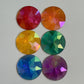 Clear Window Version - Jumbo rainbow colours acrylic gems (Aurora Borealis)