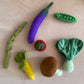 Vegetables 7 pieces set - 100% wool felt food