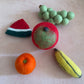 16 pieces food set - dessert, fruits and veggies