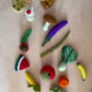 16 pieces food set - dessert, fruits and veggies