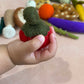 Vegetables 7 pieces set - 100% wool felt food