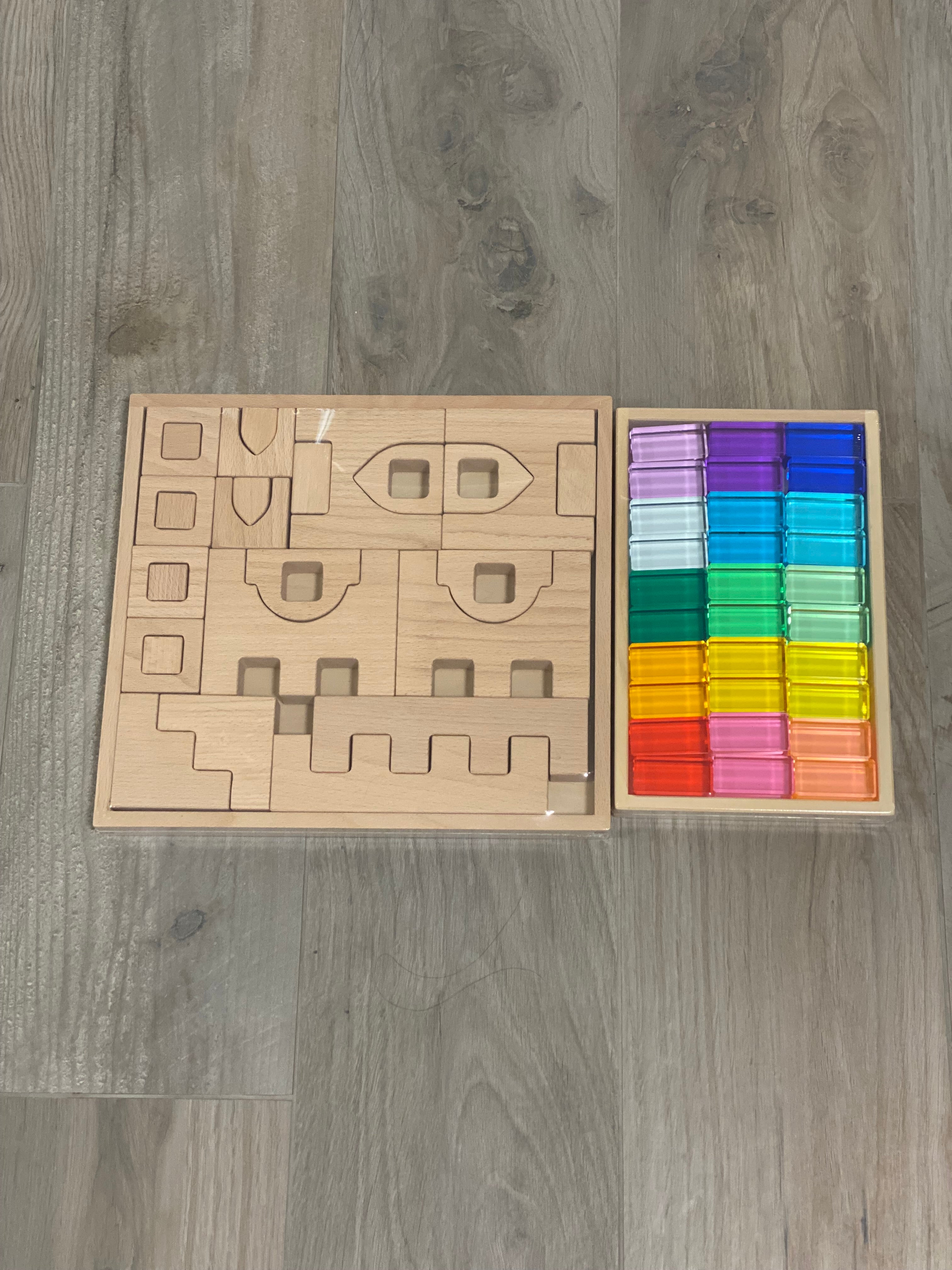 Castle Bundle: Castle and 30 pieces Lucite Rectangle β My Little Creator