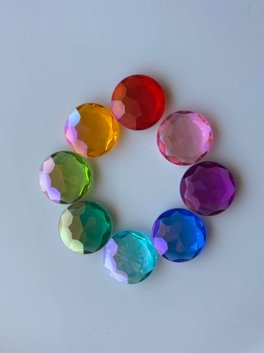 Pointed Back Gems (8 colours - see through clear version)