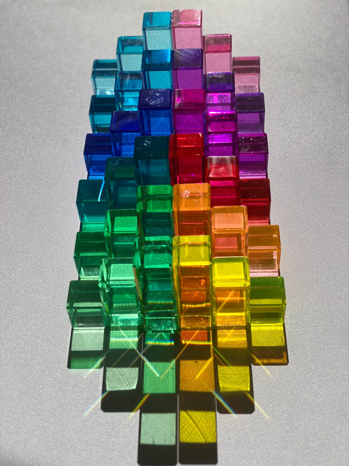 Lucite Rainbow Mountain and H+H blocks