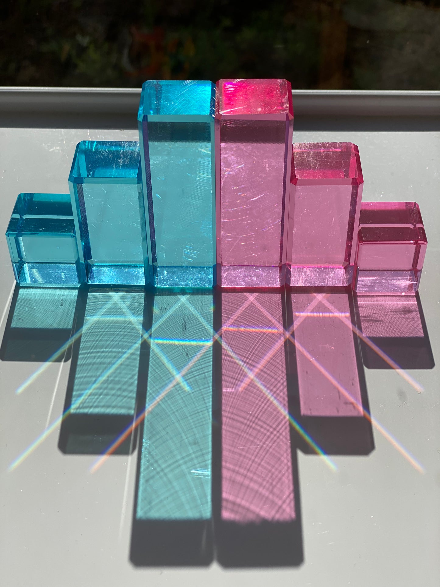 Lucite Rainbow Mountain and H+H blocks