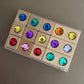 6 Sided 3D Gem Blocks - Mixed Set