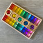 6 Sided 3D Gem Blocks Lucite Set