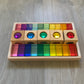 6 Sided 3D Gem Blocks Lucite Set