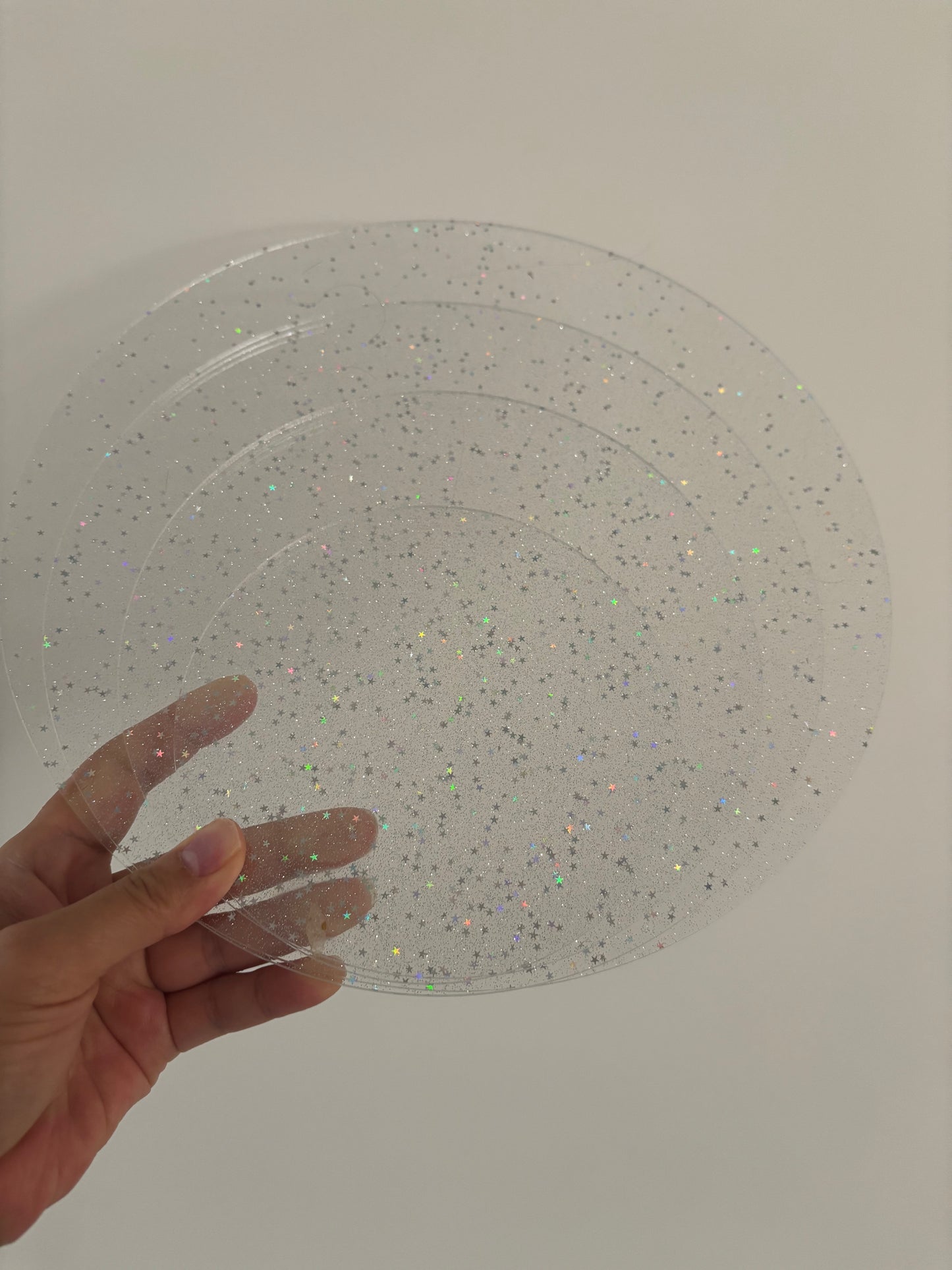 Glitter Acrylic Building Platforms (Round)