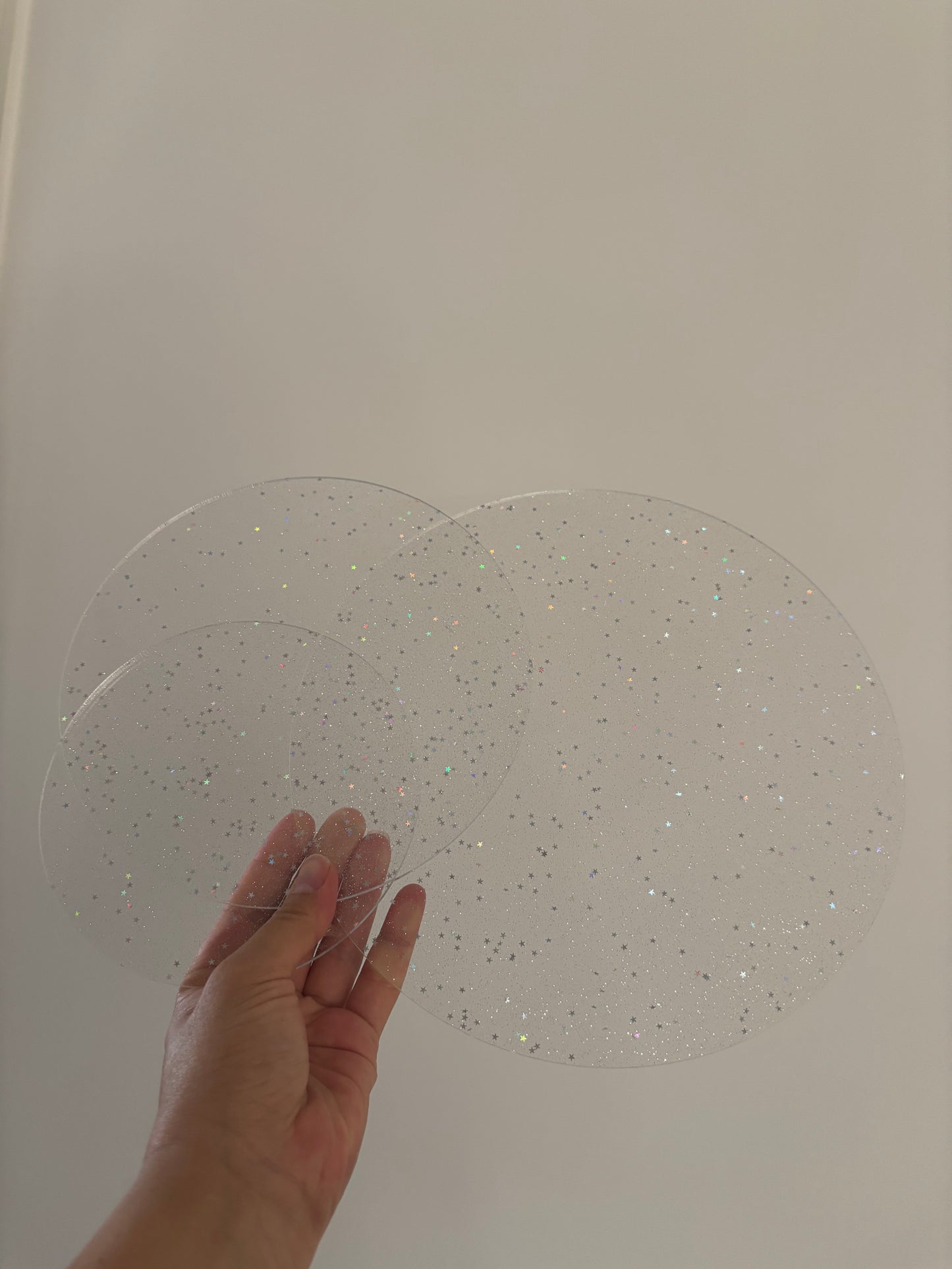 Glitter Acrylic Building Platforms (Round)