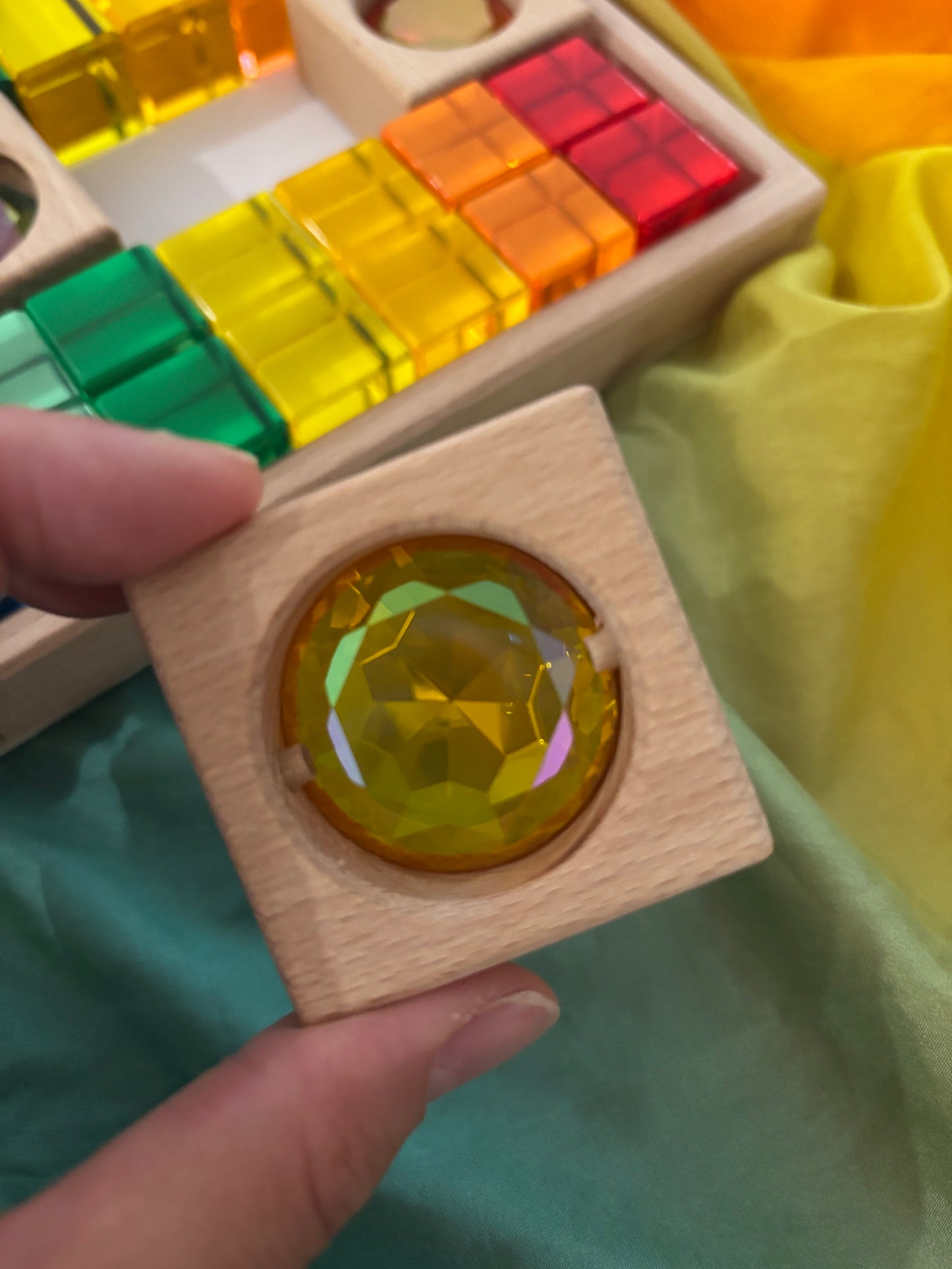 Gem Blocks and Lucite 35 pcs Set