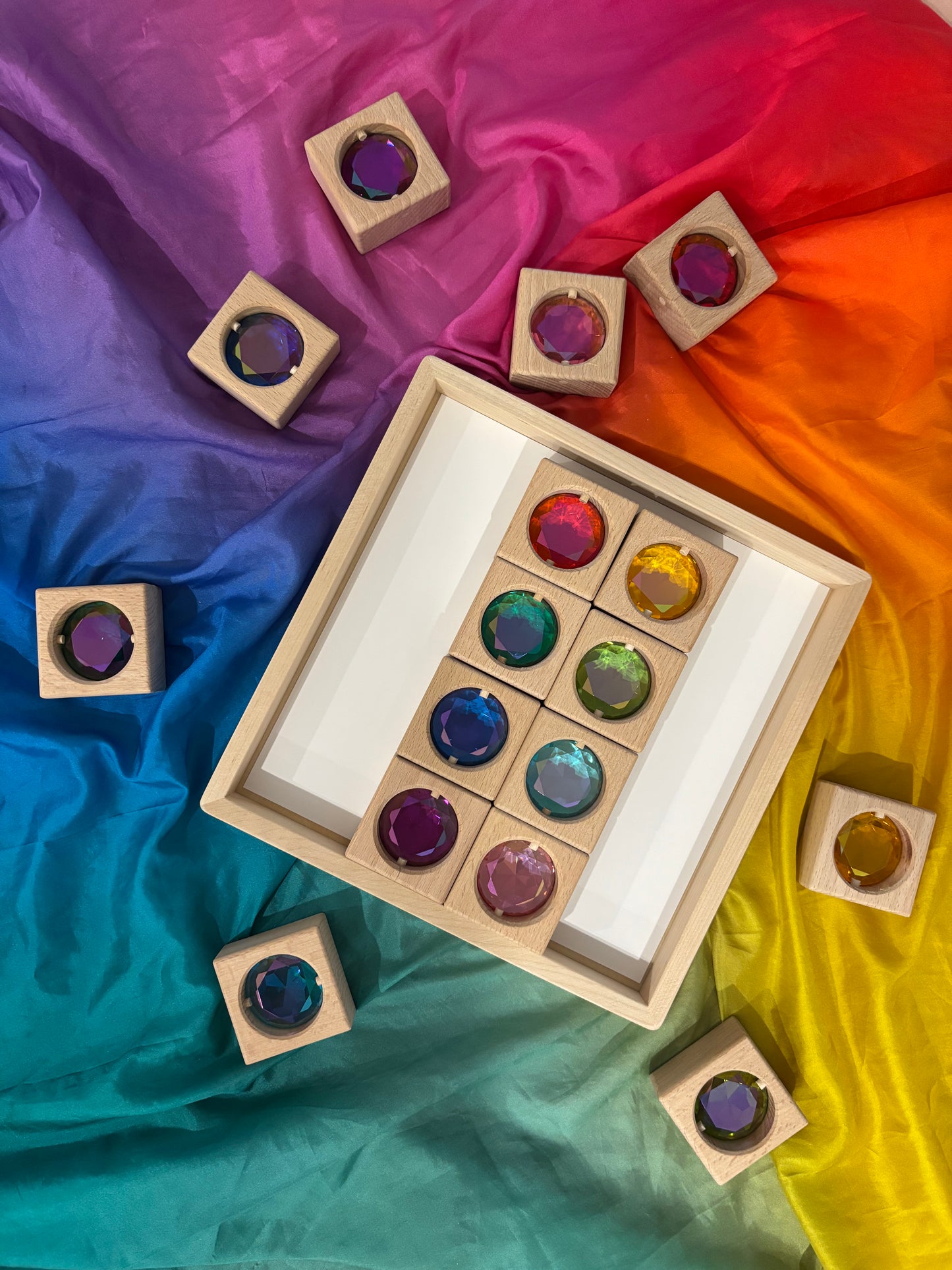 Rainbow Gem Blocks set
