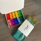 Lucite cube blocks 20 pcs + Play Silkies Mini Rainbow Set