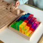 Lucite Rainbow Mountain and H+H blocks