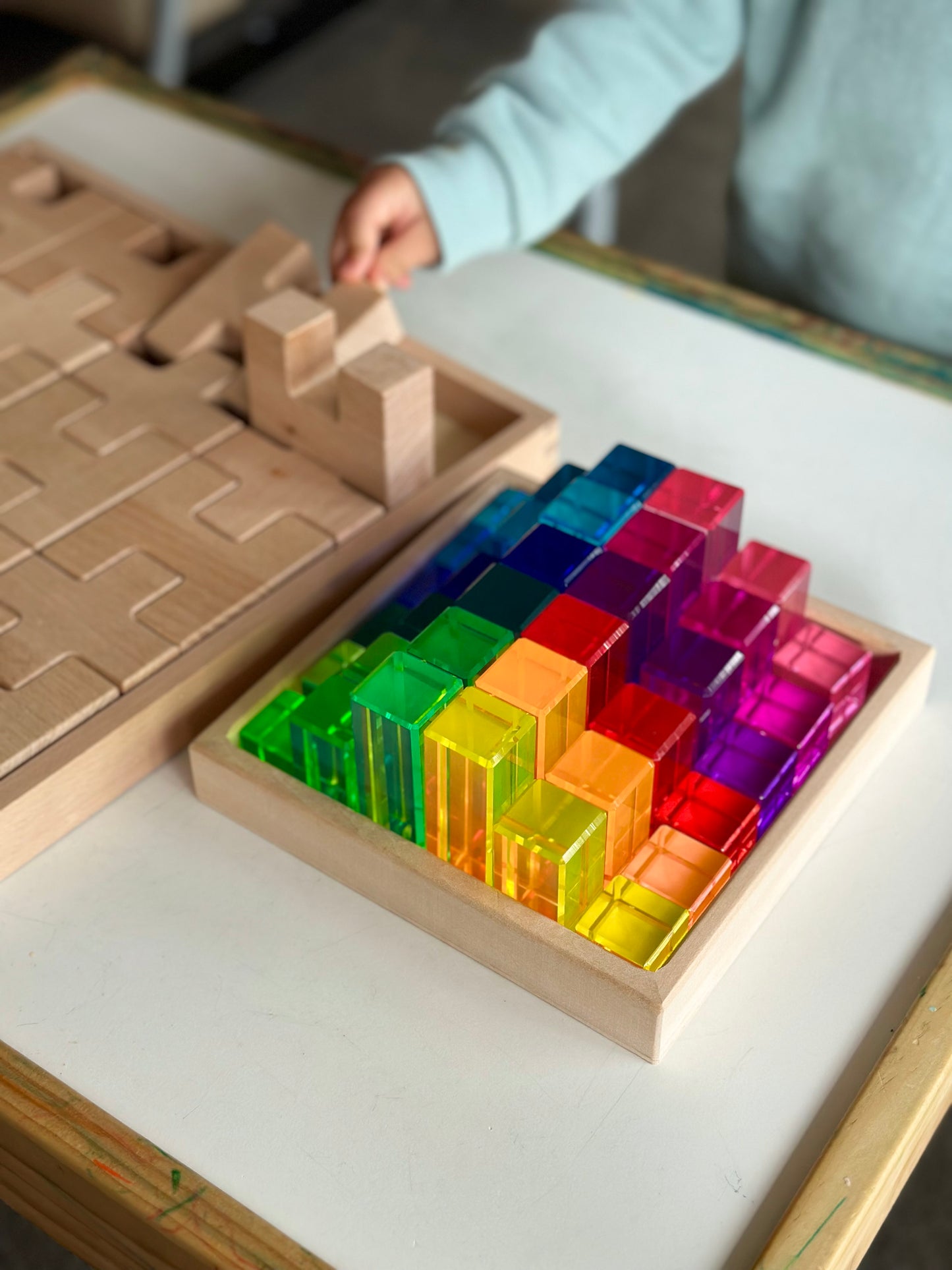 Lucite Rainbow Mountain and H+H blocks