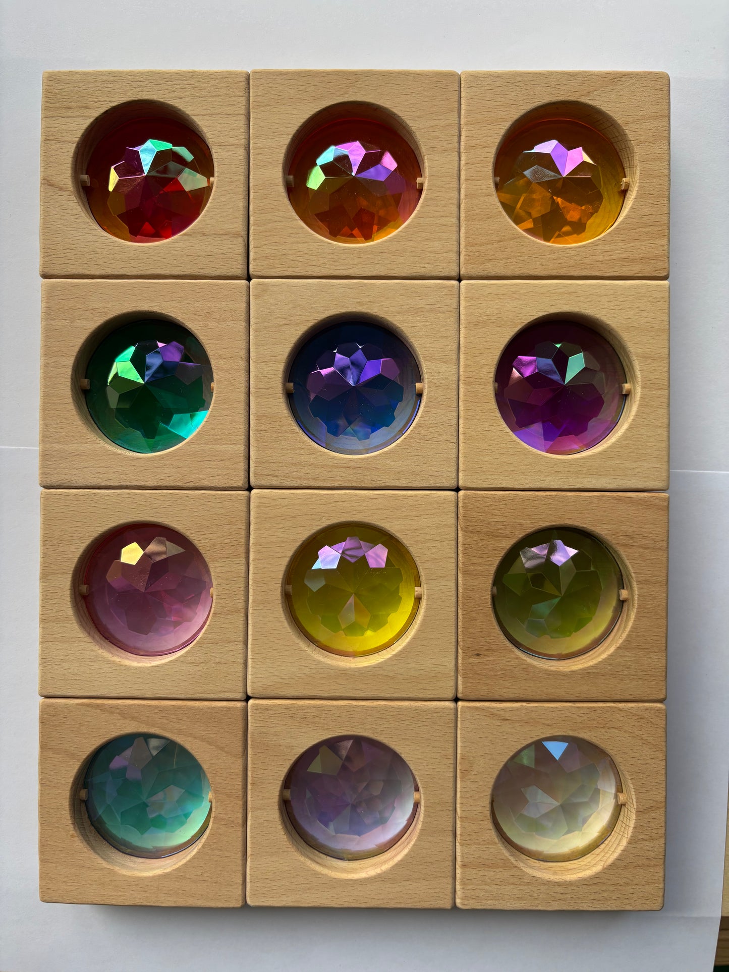 Pre-order only: Jumbo Gem Blocks Bundle (Rainbow 6 pieces + Pastel 6 pieces)
