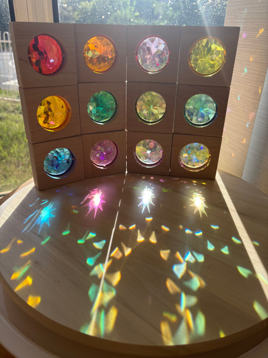 Jumbo Gem Blocks Bundle (Rainbow 6 pieces + Pastel 6 pieces)