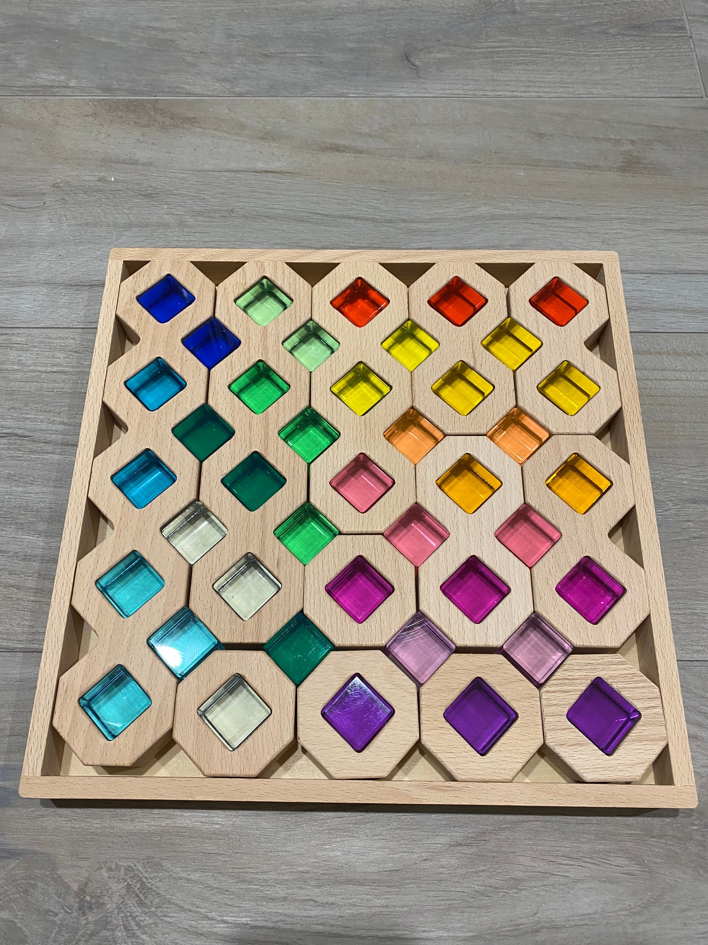 Wooden Cube Space blocks (with/without lucite)