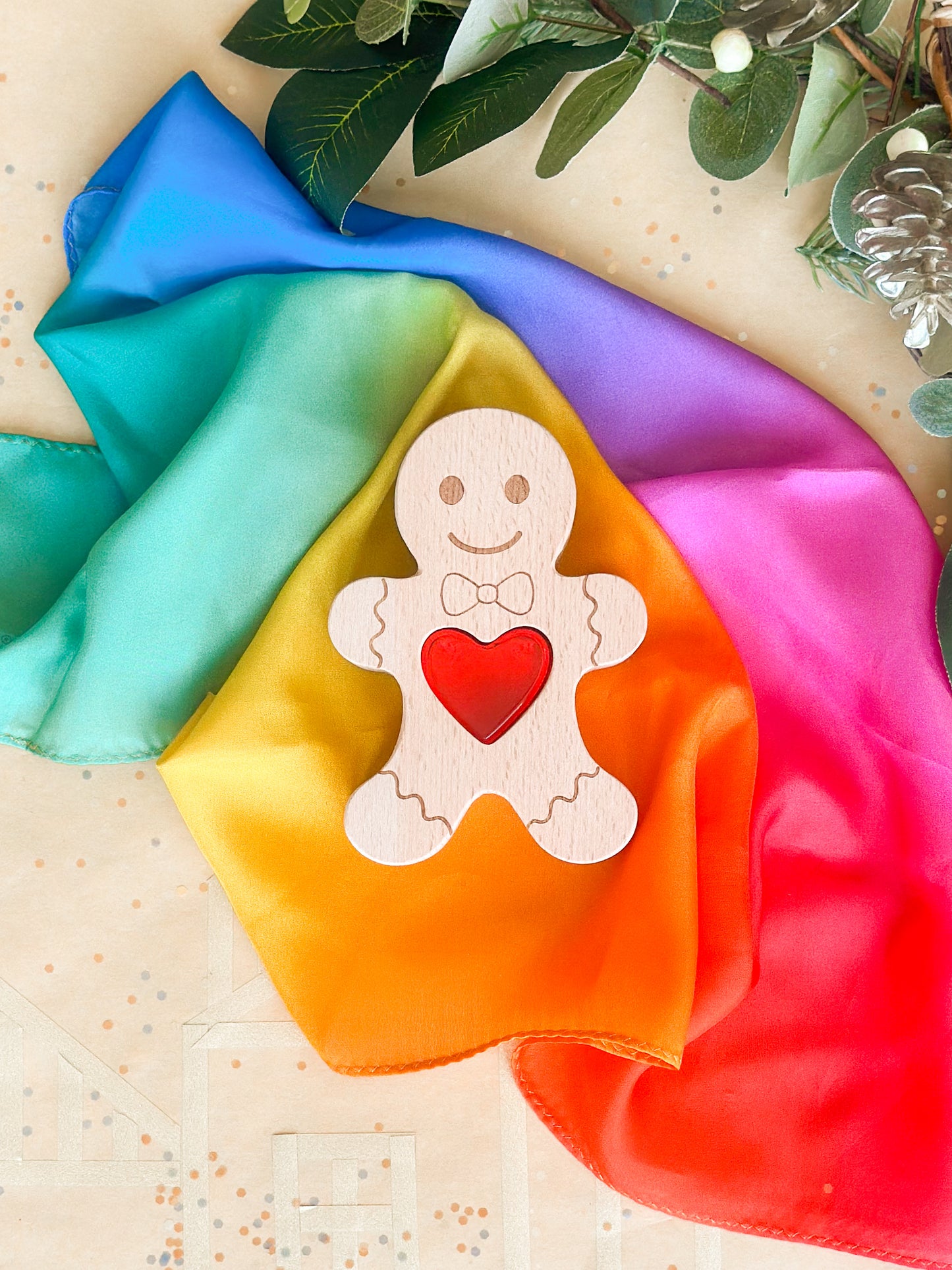 Gingerbread man & Christmas Mini Bundle - with Exclusive Play Silkies Mini Rainbow Silk