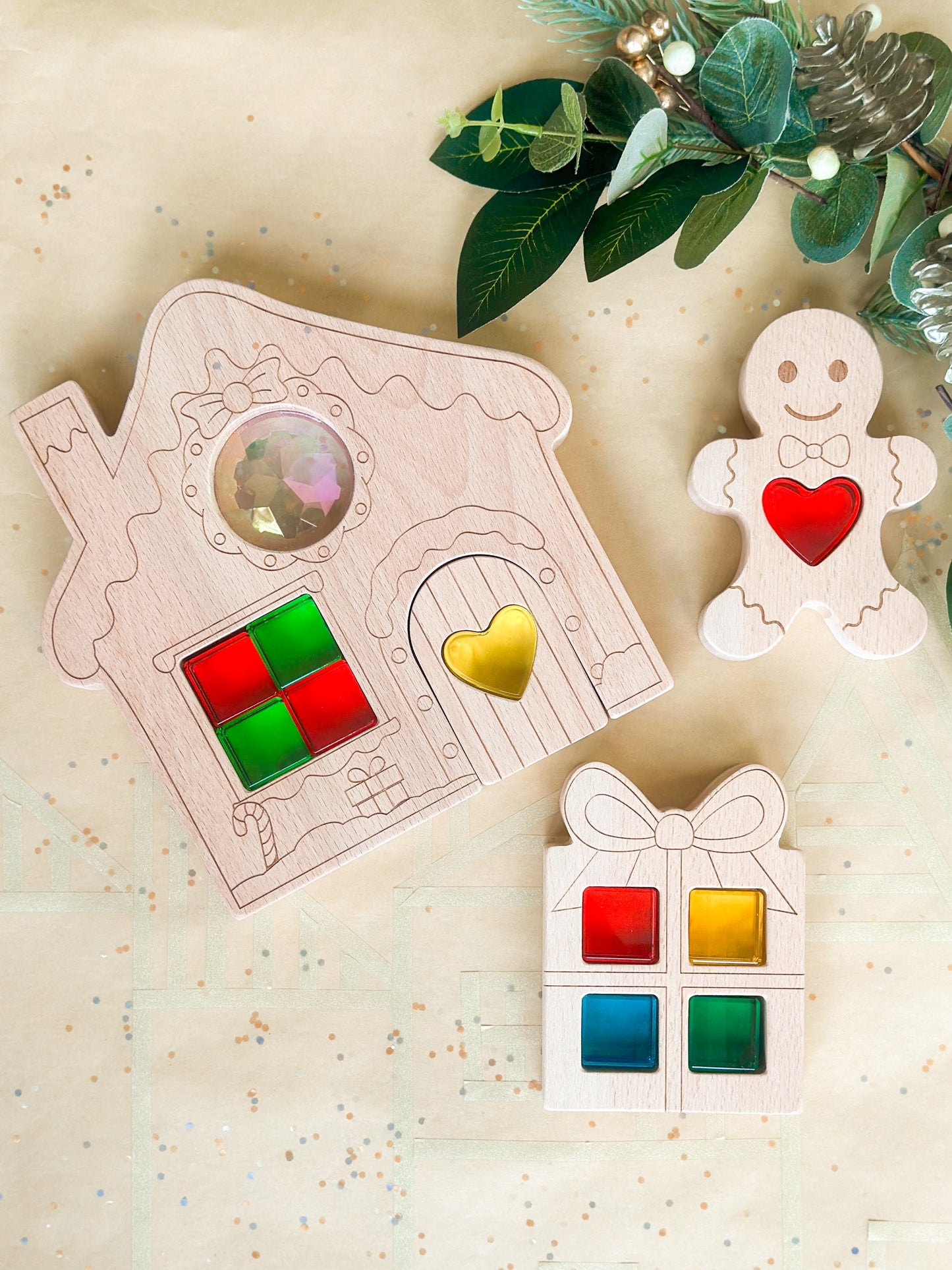 Gingerbread House Christmas Set A or B
