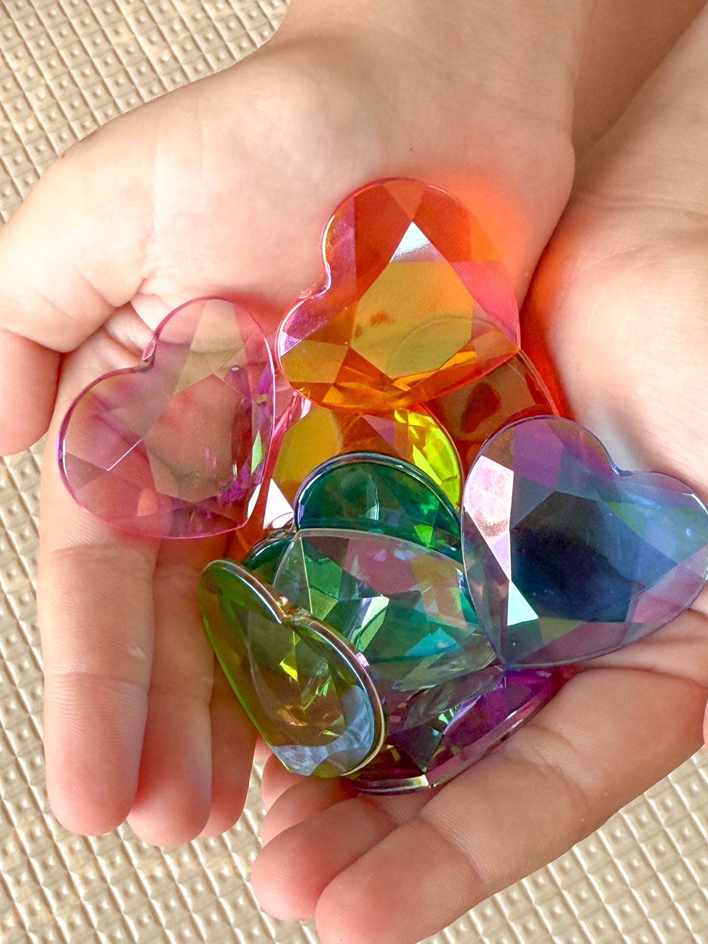 Heart Gems 10 colours 20 pcs - Clear Version