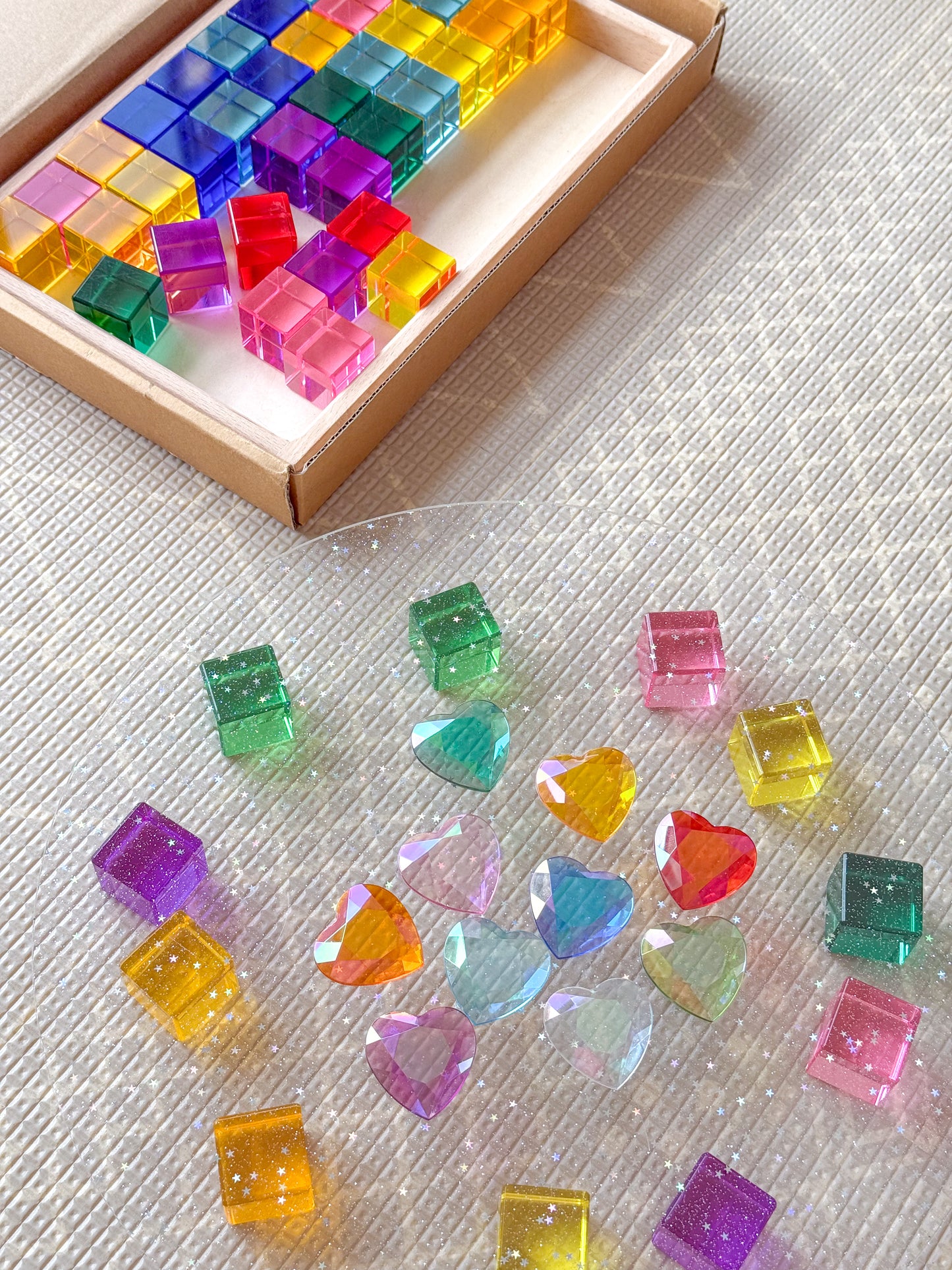 Heart Gems 10 colours 20 pcs - Clear Version