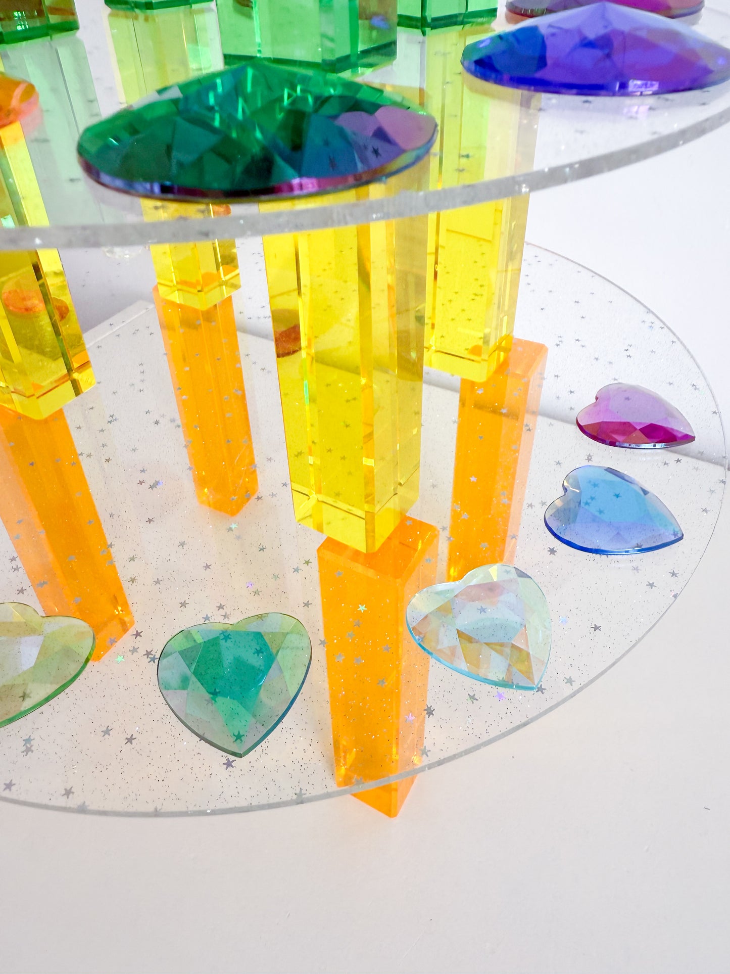 Glitter Acrylic Building Platforms (Round)
