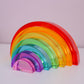 Lucite Rainbow Stacking 7 pcs