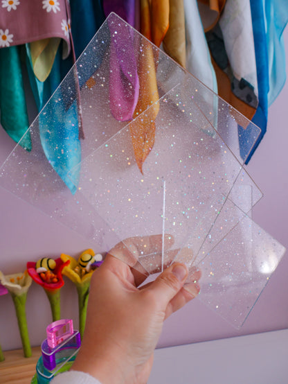Glitter Acrylic Building Platforms