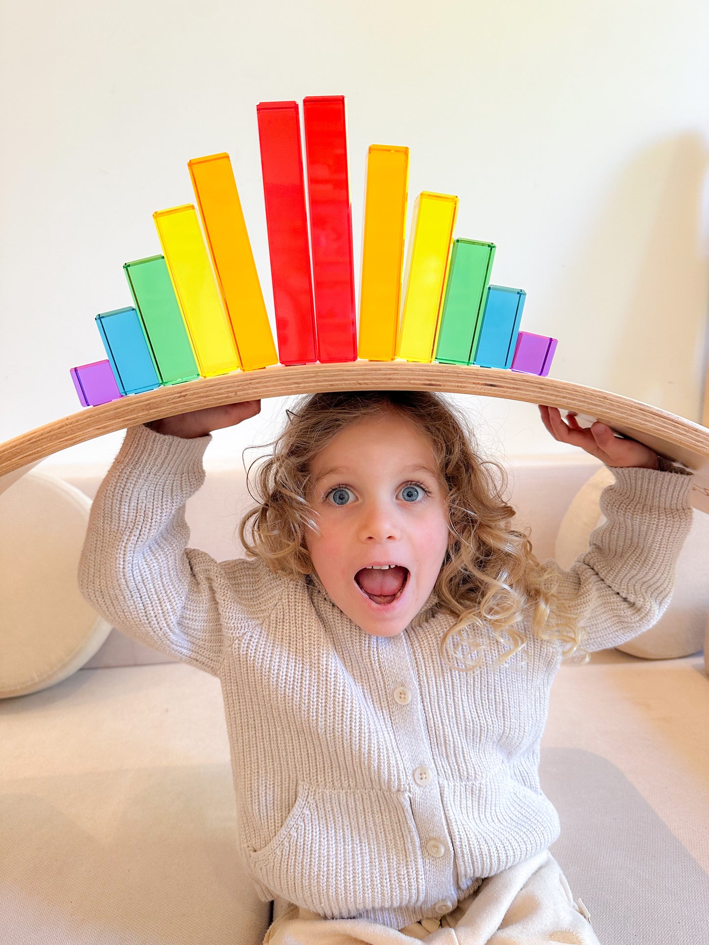 Exclusive Lucite Rainbow Stairs