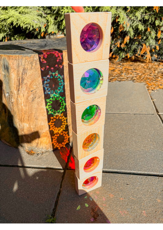 Jumbo Gem Blocks (Rainbow 6 pieces)